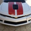 Camaro ss white with orange/red stripes Still under warranty. photo 9