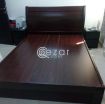 QUEEN SIZE BED WITH MATRESS & Side drawers photo 2