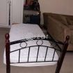 Single Bed frame with medical mattress photo 1