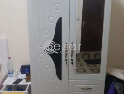 IKEA double door wardrobe and side table for FREE for sale in Qatar