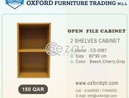 2 Shelves Open File Cabinet for sale in Qatar