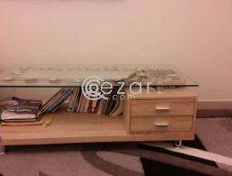 Wooden Glass Table for sale in Qatar