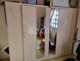 Bedroom Set - Single Cots, Mattresses and Wardrobe for sale in Qatar