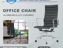 Office Chair Aluminum Alloy Chromed for sale in Qatar