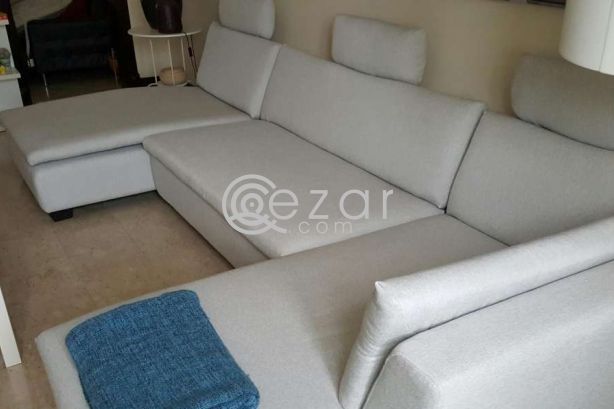 Double L sofa like new photo 3