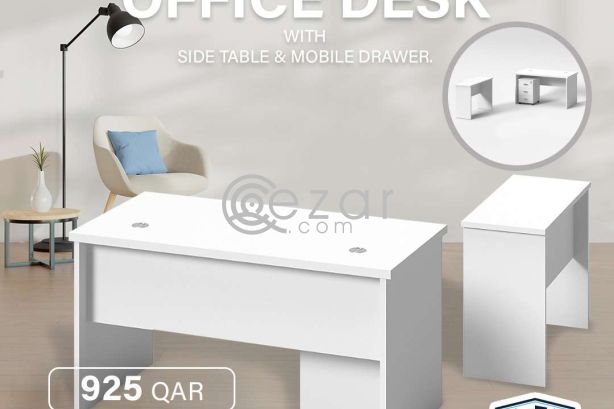 Normal Office Desk - White photo 1