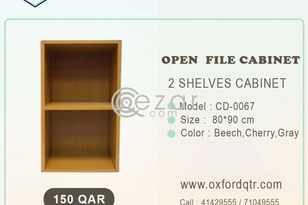 2 Shelves Open File Cabinet photo 1