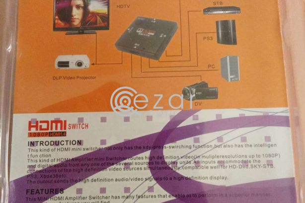 HDMI Switch 3x1 Switcher photo 2