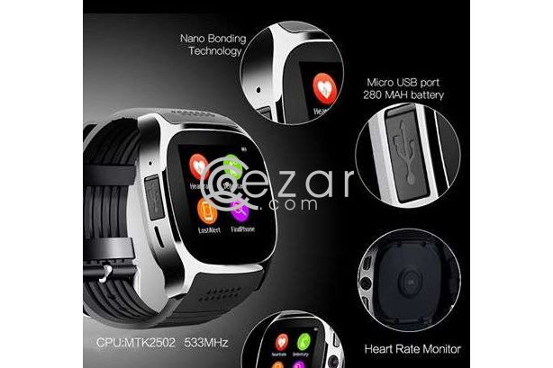 T8M Series Bluetooth Smart Watch (Black) for Android and IOS Smartphone photo 5