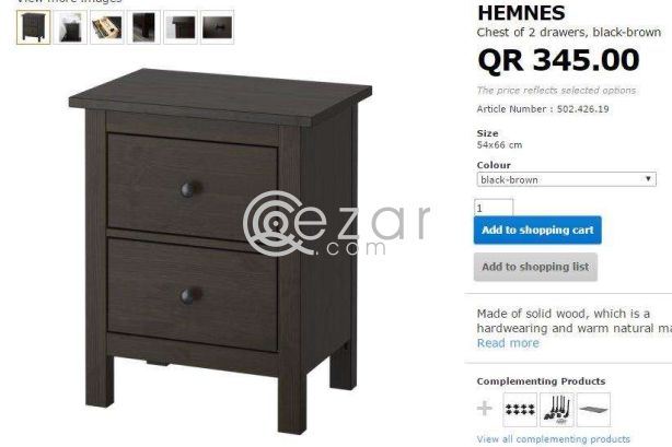 2 no of Ikea HEMNES chest for sale photo 1