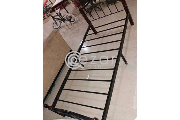 Single Bed frame with medical mattress photo 2