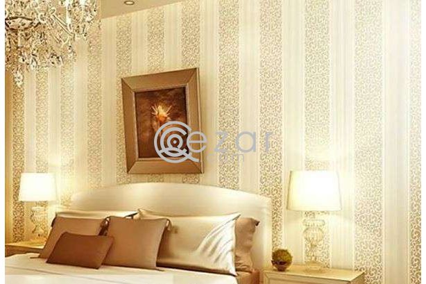 تركيب. ورق الجدران. wallpaper sale & install & repairing photo 4