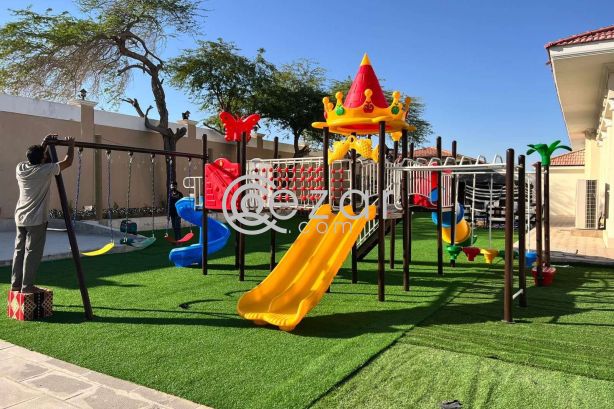 Outdoor swing sliding and playstation, playground photo 1