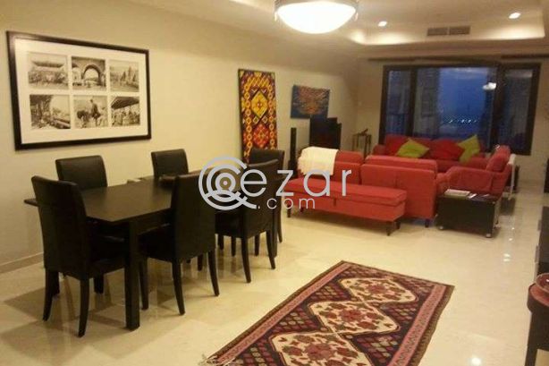 For rent fully furnished 3 bedroom + maid in the pearl photo 2