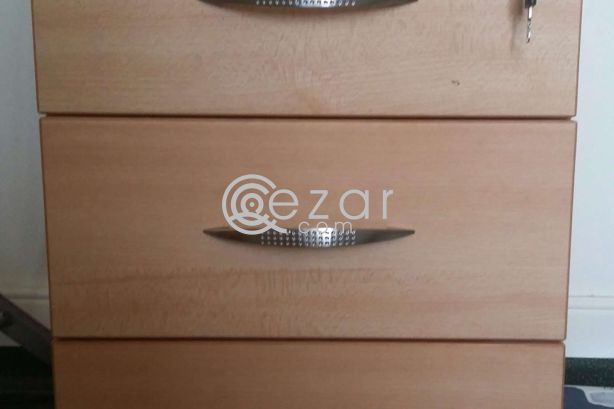 Very good quality cupboard, side table with roller photo 2