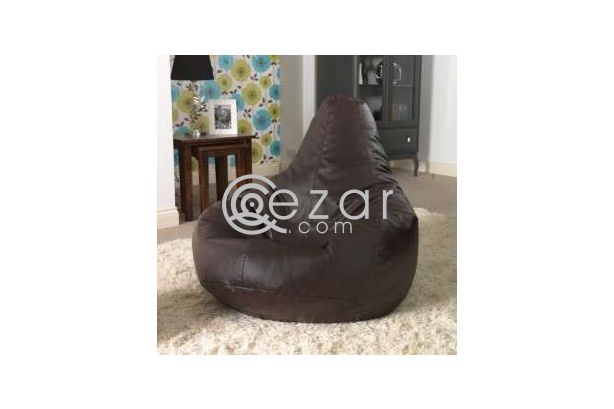 Genuine leather unused bean bags for sale photo 2