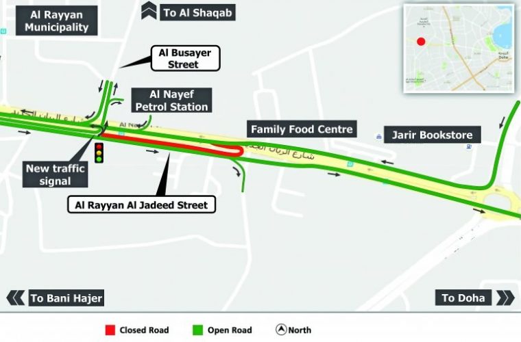 Two-month traffic diversion on Al Rayyan Al Jadeed Street