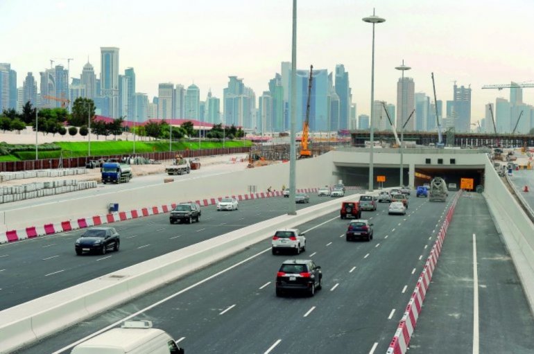 Locations of the 16 roads in Qatar with mobile radars (Monday, January 14, 2019)
